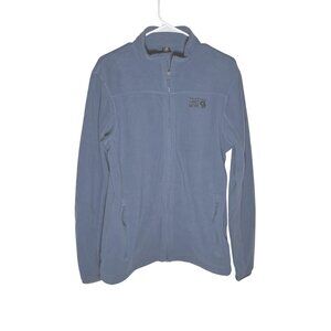 Mountain Hardwear Microchill Full Zip Fleece Jacket Men's Size Medium Blue EUC!